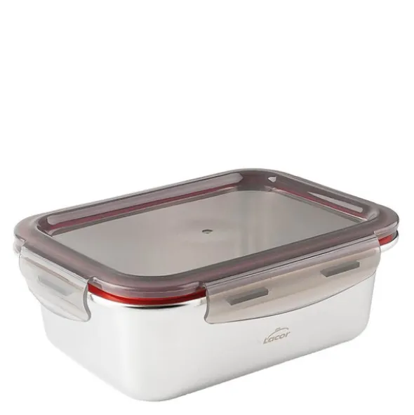 Matlåda i stål med tätt lock 1,8 L 23×17,5×8,3 cm