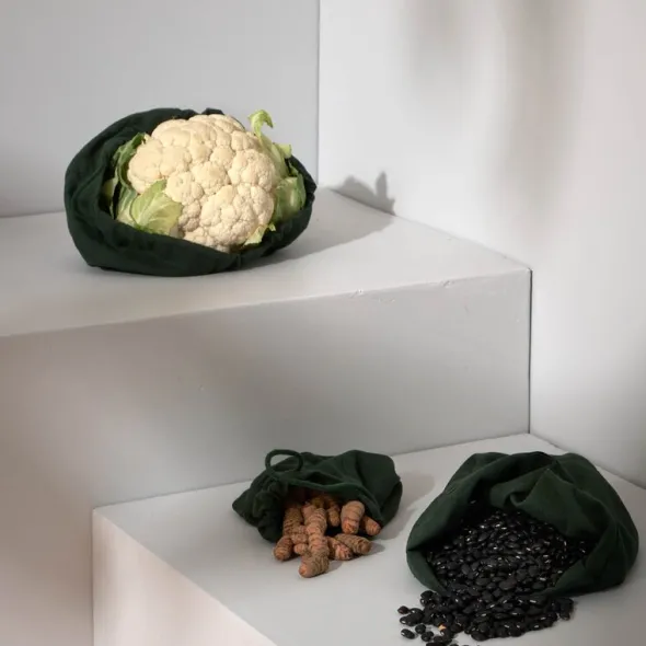 Matpåse 3-pack mörkgrön