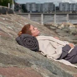 Meditationsmatta To-Go 70x200 cm mörkgrå