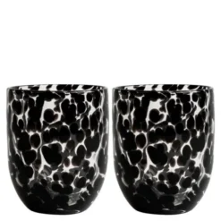 Messy glas 30 cl 2-pack svart