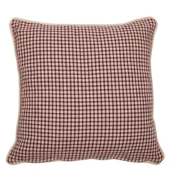 Mette kuddfodral 48x48 cm vinröd