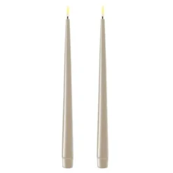 Middagsljus Led 28 cm 2-pack Sand