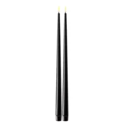 Middagsljus Led 2,2x28 cm 2-pack Svart