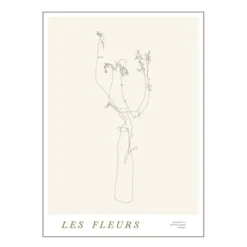 Mie & Him poster 50x70 cm les fleurs 02