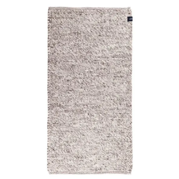 Milo ull golvmatta 70x140 cm melerad gråbrun