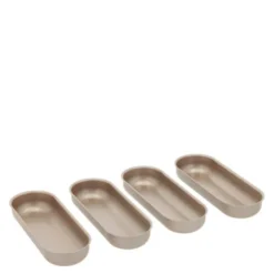 Minibrödform 7x19 cm 4-pack roséguld