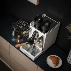 Mini Cellini X semiproffesionell kaffemaskin vit