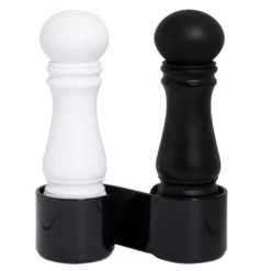Mini kvarnset 12 cm svart/vit