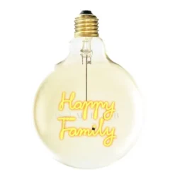 MITB glödlampa LED 17 cm Happy Family bärnsten