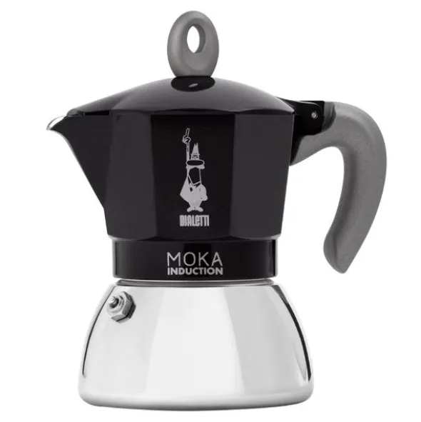 Mokka induction Mokabryggare 4 koppar Svart