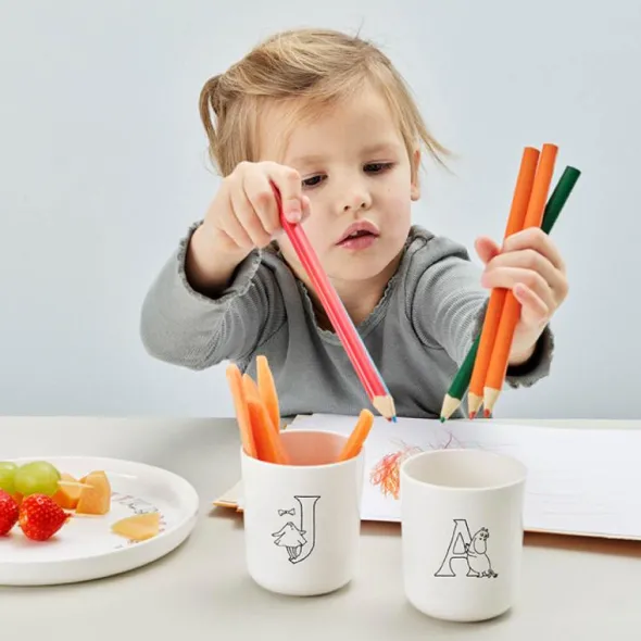 Moomin ABC Mugg 20 cl A Vit