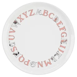 Moomin ABC Tallrik 20 cm Vit/Salmon