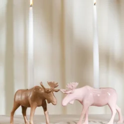 Moose ljusstake älg 14 cm mole