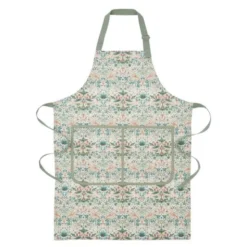 Morris & Co förkläde 70x95 cm Strawberry Thief, Cochineal/Willow