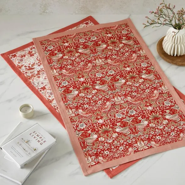Morris & Co kökshandduk Strawberry Thief 2-pack 45x74 cm