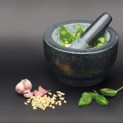 Mortel med stöt 20 cm granit