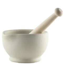 Mortel och stöt 11 cm vit