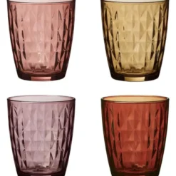 Mosaic dricksglas 34 cl mix röd
