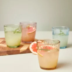 Mosaic dricksglas 34 cl 4-pack flerfärgad