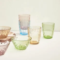Mosaic dricksglas 34 cl 4-pack flerfärgad
