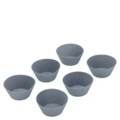 Muffinsformar Pecan för 6 muffins 7x3,2 cm Indigo