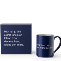 Mugg Blå - Man har ju alla åldrar inne i sig… 35 cl Blå