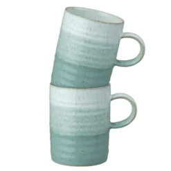 Mugg 40 cl 2-pack Grön/Vit