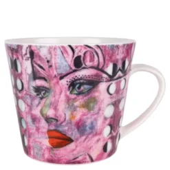 Mugg med Öra Moonlight Queen 40 cl Rosa