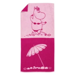 Mumin badhandduk 70x140 cm Snorkfröken rosa