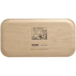 Mumin bricka 43x22 cm i trädgården beige