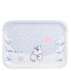 Mumin bricka 27x20 cm låt det snöa