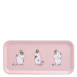 Mumin bricka 27x13 cm Retro Snorkfröken rosa