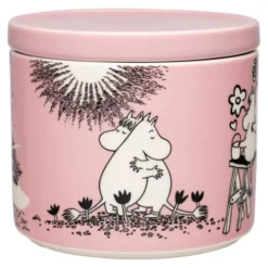 Mumin burk 0,7 L Kärlek rosa 30 år