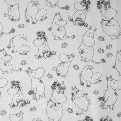 Mumin duschdraperi 180x200 cm vit