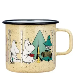 Mumin Emaljmugg Campers 8 dl Gul