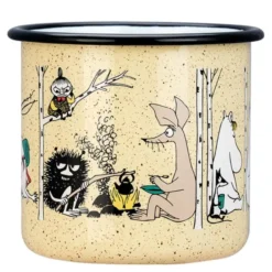 Mumin Emaljmugg Campers 8 dl Gul