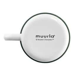 Mumin emaljmugg 37 cl i trädgården vit