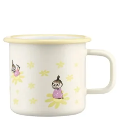 Mumin emaljmugg 37 cl Lilla My blommor vit