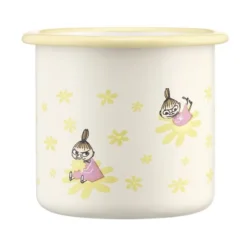 Mumin emaljmugg 37 cl Lilla My blommor vit
