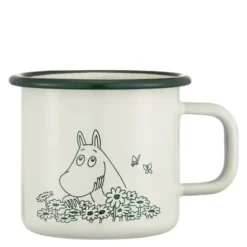 Mumin emaljmugg 37 cl Summer Crush vit