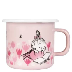 Mumin Emaljmugg I Trädgården 25 cl Rosa