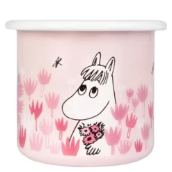 Mumin Emaljmugg I Trädgården 25 cl Rosa