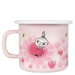Mumin Emaljmugg I Trädgården 25 cl Rosa