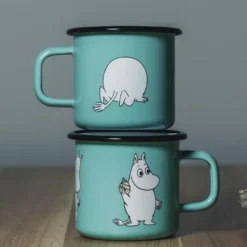 Mumin Emaljmugg Mumintrollet 37 cl Mint