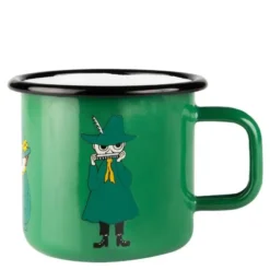 Mumin Emaljmugg Snusmumriken 37 cl Grön