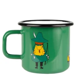 Mumin Emaljmugg Snusmumriken 37 cl Grön