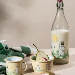 Mumin emaljskål 30 cl äng ljusgul