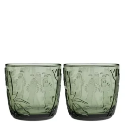 Mumin Glas 28 cl 2-pack Tallgrön