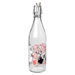 Mumin glasflaska med bygelkork 0,5 L bär