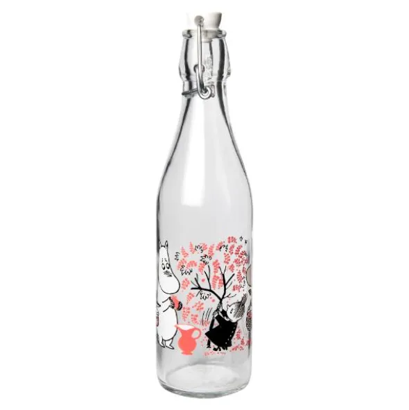 Mumin glasflaska med bygelkork 0,5 L bär